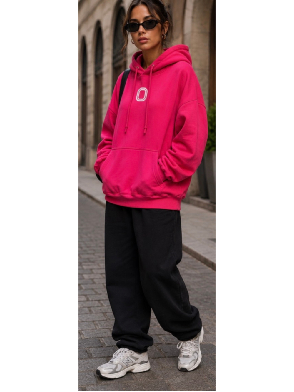 Overtime Graphic Hoodie Size M Pink White New Never Worn or Washed Streetwear